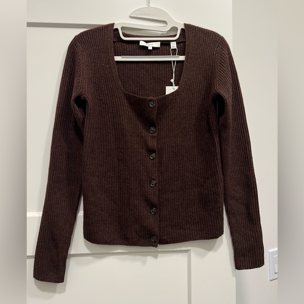 Vince square neck wool cashmere top brand new size s knit top